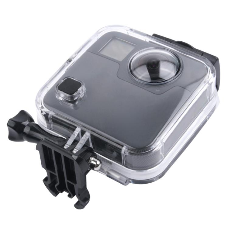 40m Waterproof Housing Protective Case for GoPro Fusion, with Buckle Basic Mount & Screw & Wrench, For GoPro Fusion