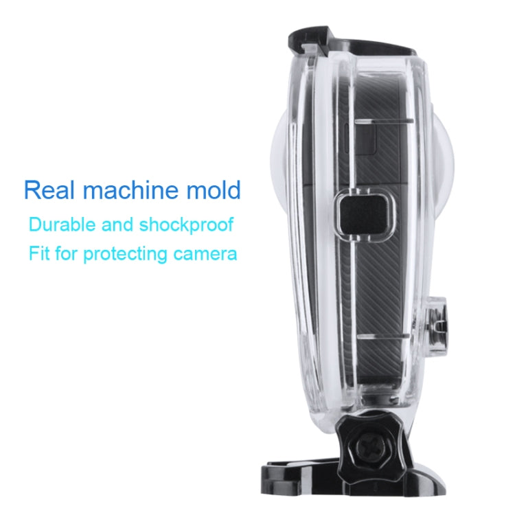 40m Waterproof Housing Protective Case for GoPro Fusion, with Buckle Basic Mount & Screw & Wrench, For GoPro Fusion