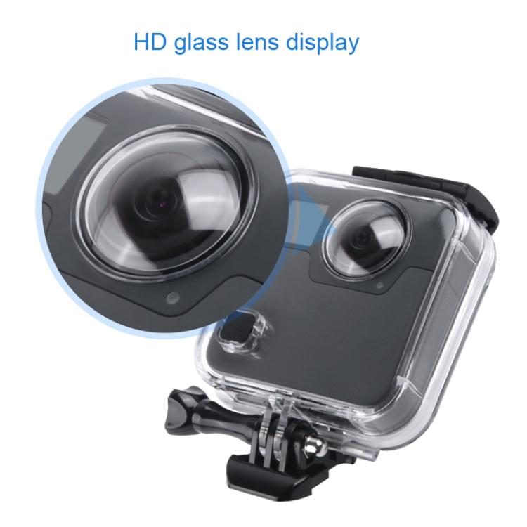 40m Waterproof Housing Protective Case for GoPro Fusion, with Buckle Basic Mount & Screw & Wrench, For GoPro Fusion