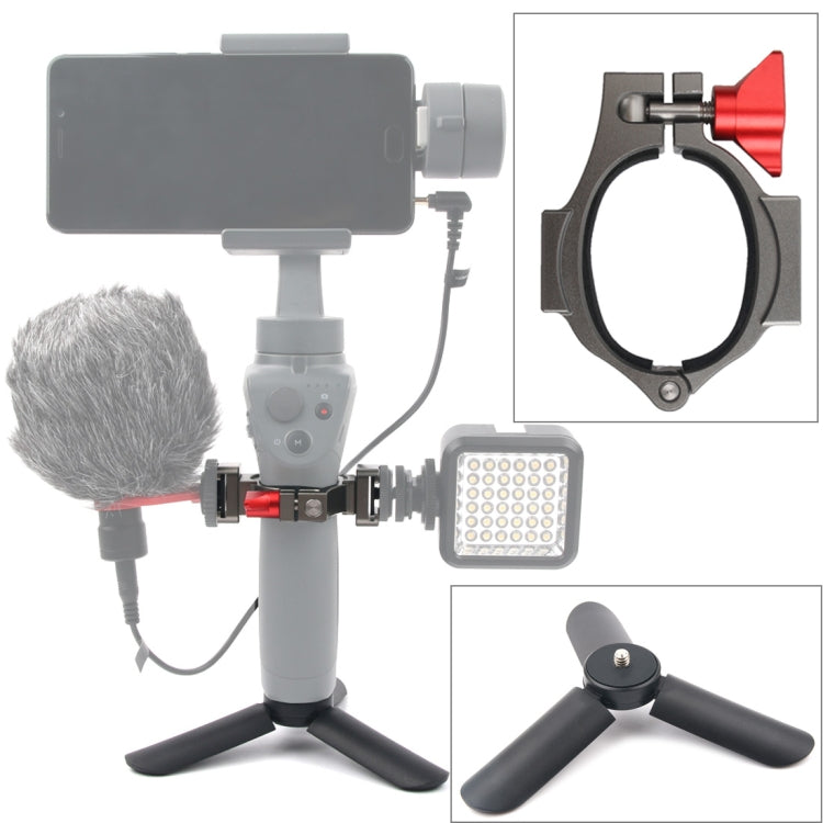 Mini Tripod Mount + Flashlight Extension Bracket for DJI OSMO Mobile 2, Tripod+Bracket For DJI OSMO Mobile 2