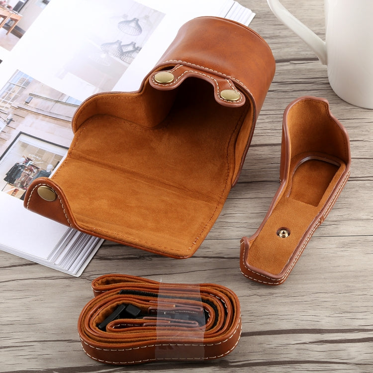 Full Body Camera PU Leather Case Bag with Strap for Sony A5100
