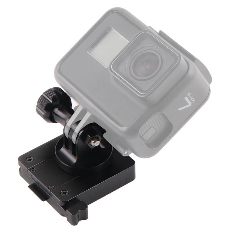 حامل GP244-B من الألومنيوم لكاميرات GoPro وInsta360 وDJI وغيرها من كاميرات الحركة وقاعدة تثبيت NVG، GP244-B