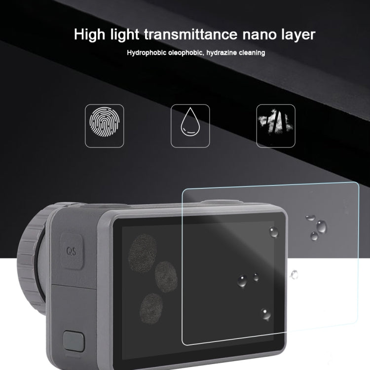 For DJI Osmo Action 3-in-1 Lens Front and Back LCD Display HD Protective Film