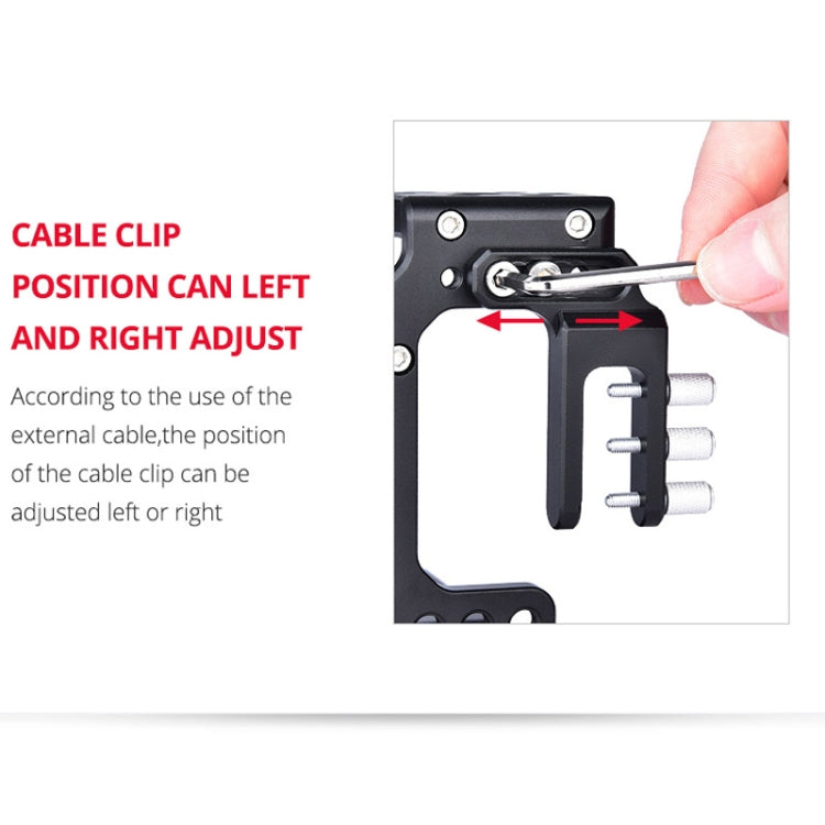 YELANGU CA7 YLG0908A Handle Video Camera Cage Stabilizer for Sony A7K / A72 / A73 / A7S2 / A7R3 / A7R2 / A7X