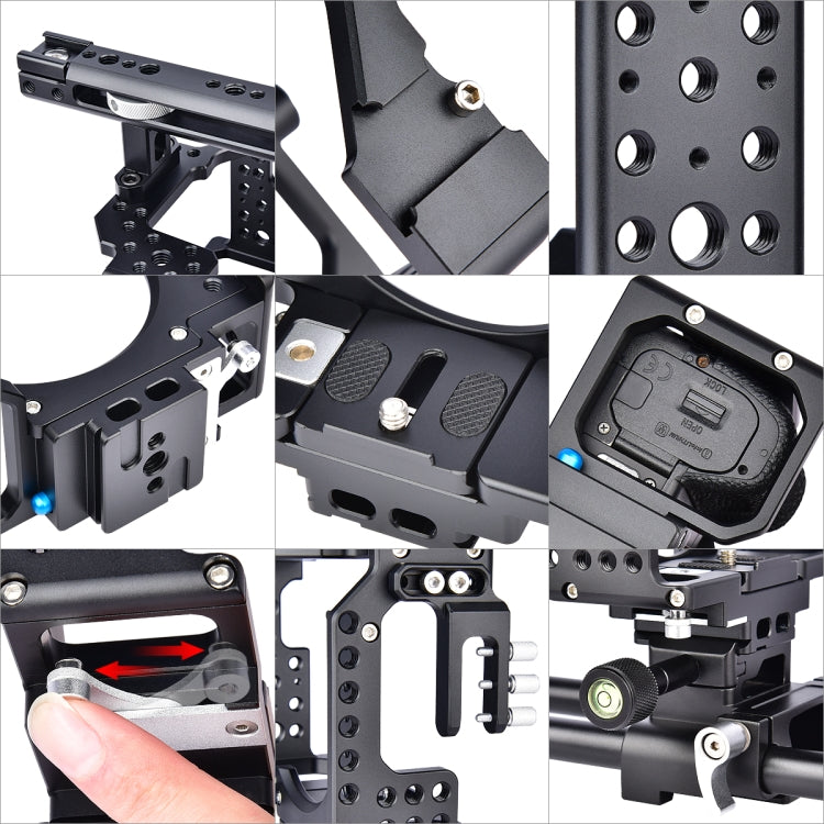 YELANGU CA7 YLG0908A Handle Video Camera Cage Stabilizer for Sony A7K / A72 / A73 / A7S2 / A7R3 / A7R2 / A7X