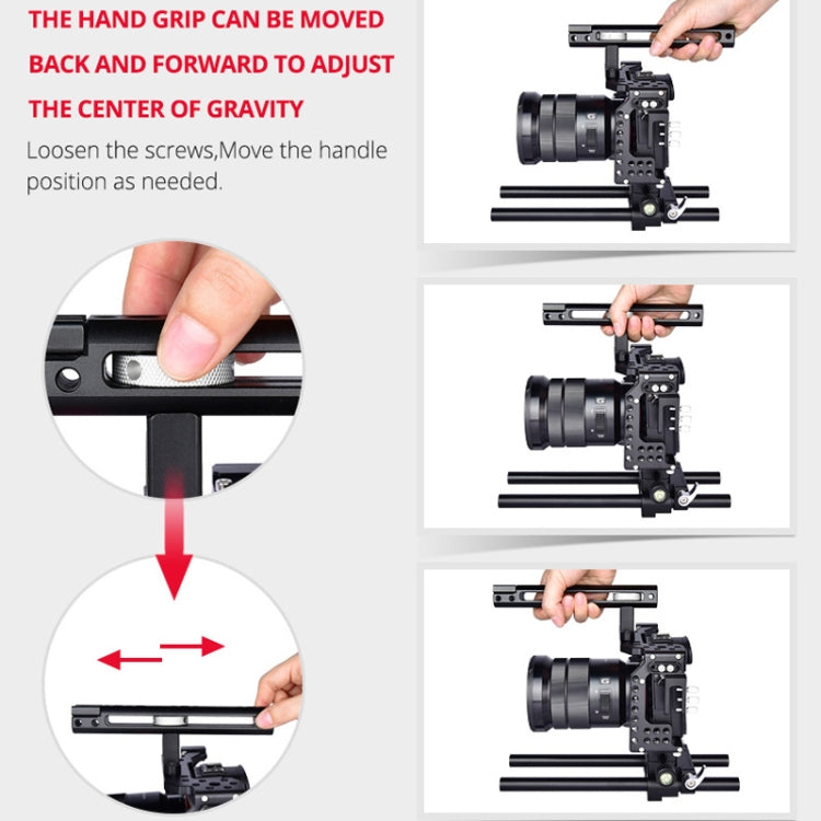 YELANGU CA7 YLG0908A Handle Video Camera Cage Stabilizer for Sony A7K / A72 / A73 / A7S2 / A7R3 / A7R2 / A7X