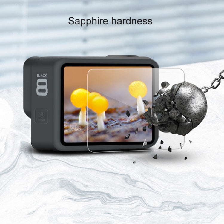 For GoPro HERO8 Black Lens + LCD Display Tempered Glass Film