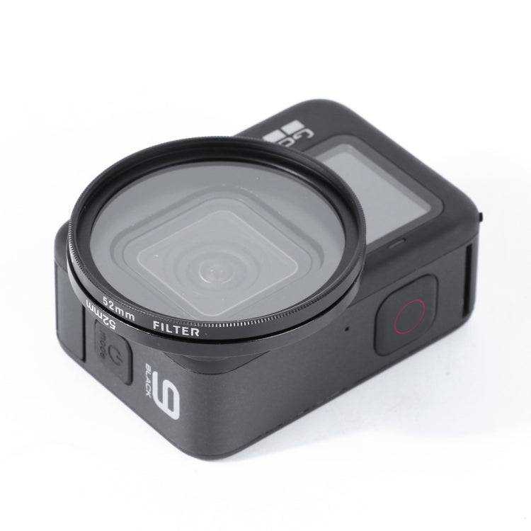 فلتر عدسة RUIGPRO لكاميرات GoPro HERO10 Black / HERO9 Black الاحترافية مقاس 52 مم 52 مم 10 في 1 UV+ND2+ND4+ND8+Star 8+ +CPL+أصفر/أحمر/أرجواني+10x مع حلقة محول الفلتر وغطاء العدسة