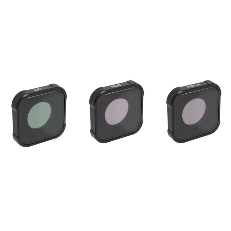 فلتر عدسة JSR KB Series CPL+ND8+ND16 لكاميرات GoPro HERO13 أسود/12 أسود/11 أسود/10 أسود/9 أسود، 3 في 1