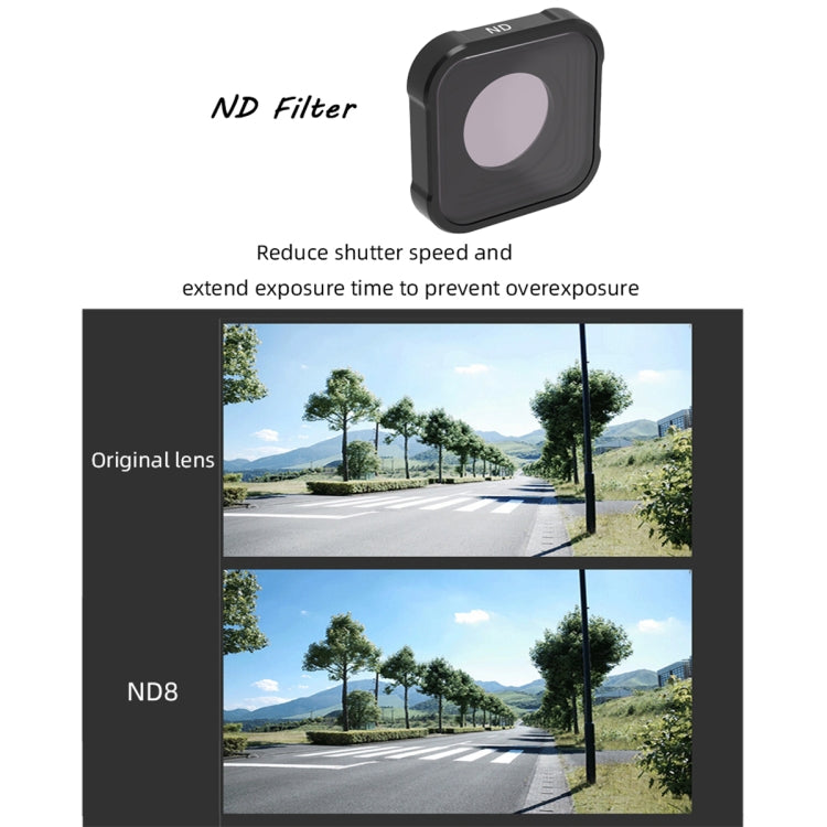 فلتر عدسة JSR KB Series MCUV+CPL+ND8+ND16+ND32 لكاميرات GoPro HERO13 أسود/12 أسود/11 أسود/10 أسود/9 أسود، 5 في 1