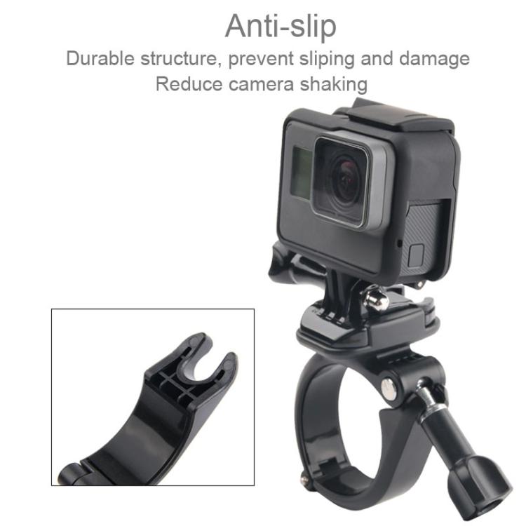 GP434 حامل تثبيت كبير الحجم لمقود الدراجة النارية لكاميرات GoPro وInsta360 وDJI وغيرها من كاميرات الحركة، GP434