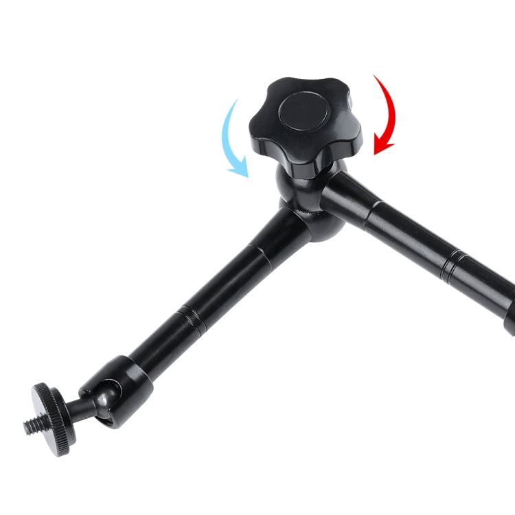 11 inch Adjustable Friction Articulating Magic Arm + Large Claws Clips with Phone Clamp