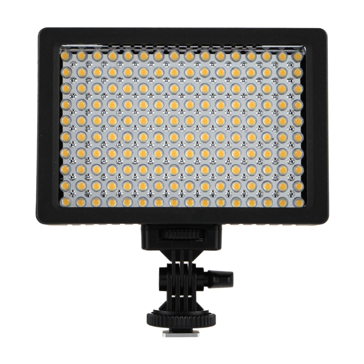 مصباح فيديو LED أبيض عالي الوضوح HD-160، إضاءة ملء إضاءة التصوير الفوتوغرافي على الكاميرا لكاميرات كانون ونيكون وDSLR مع 3 لوحات فلتر، HD-160