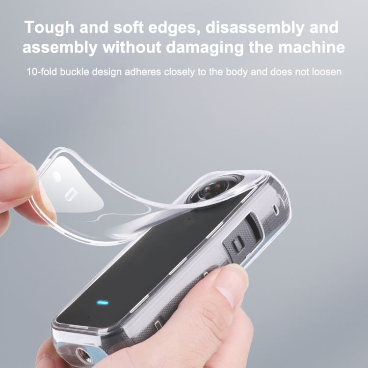 For Insta360 X3 Full Body Clear TPU Protective Case, Full Body Case