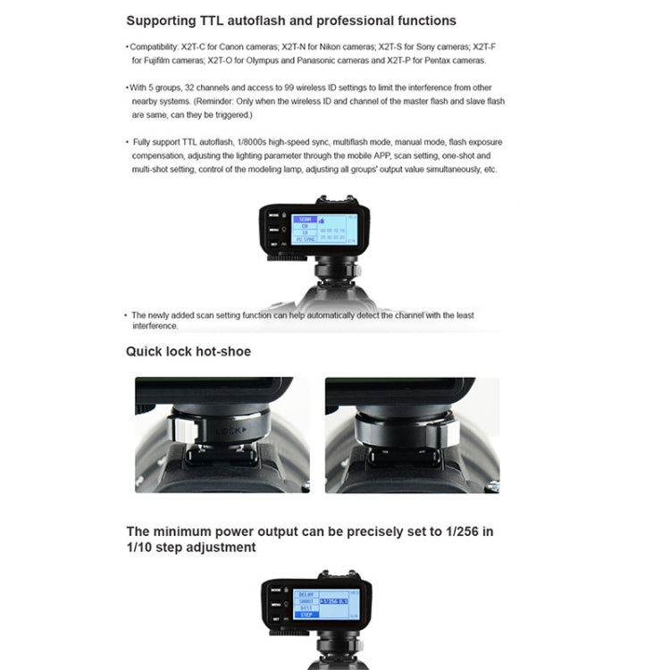 Godox X2T-N E-TTL II Bluetooth Wireless Flash Trigger for Nikon