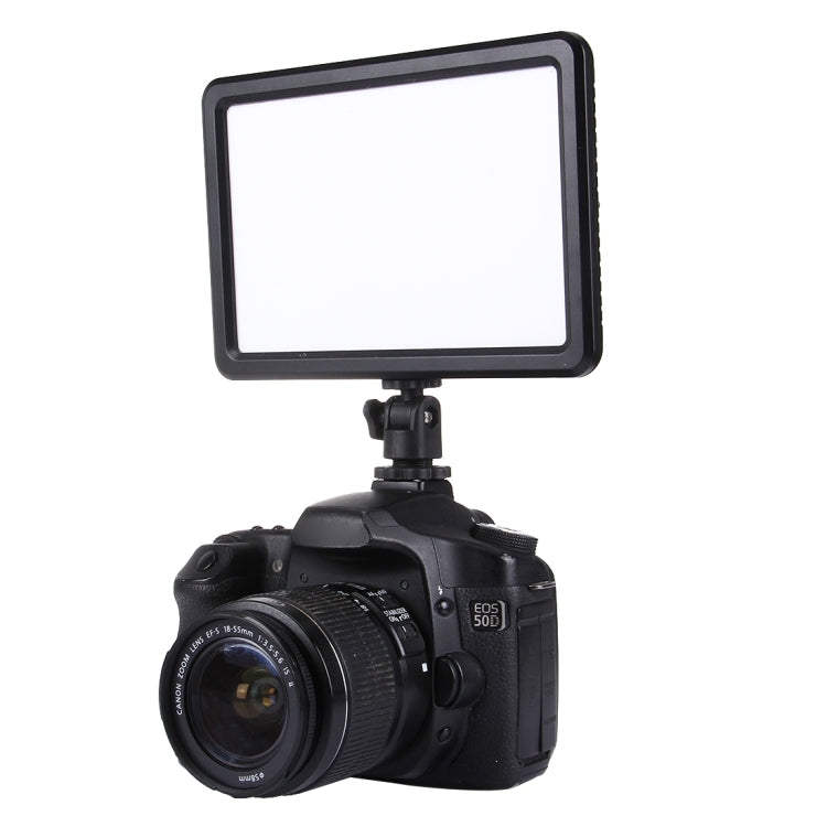 LED-006 104 LED 850LM Dimmable Video Light on-Camera Photography Lighting Fill Light for Canon, Nikon, DSLR Camera