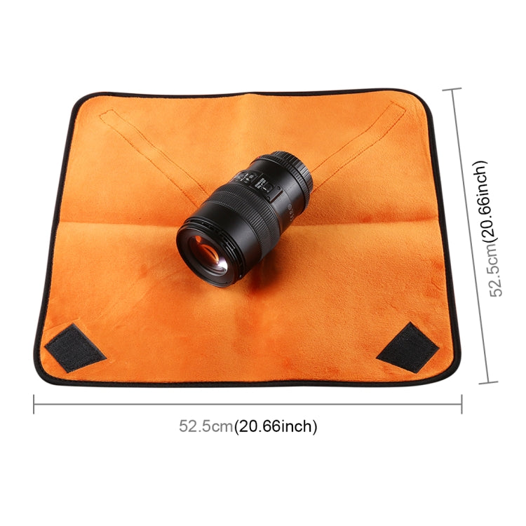 Hundred-folding Cloth Photography Camera SLR Liner Lens Bag Thickening Wrapped Cloth Plus Velvet, Size: 55x55cm