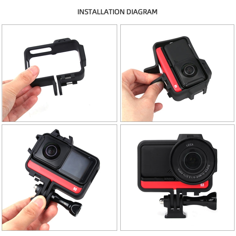 جراب إطار بلاستيكي لكاميرا Insta360 One RS 4K / Twin Edition