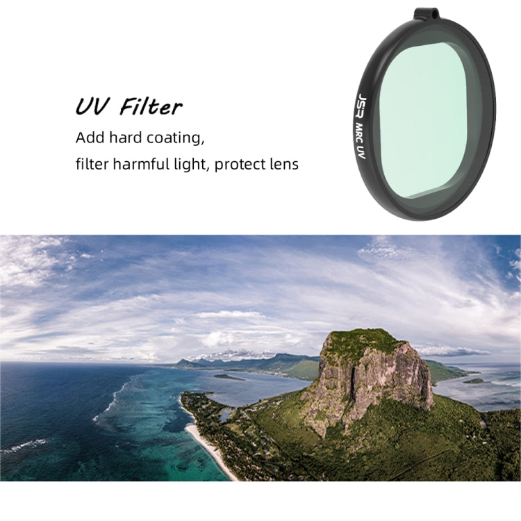JSR Round Housing UV Lens Filter for GoPro HERO8 Black, UV Lens