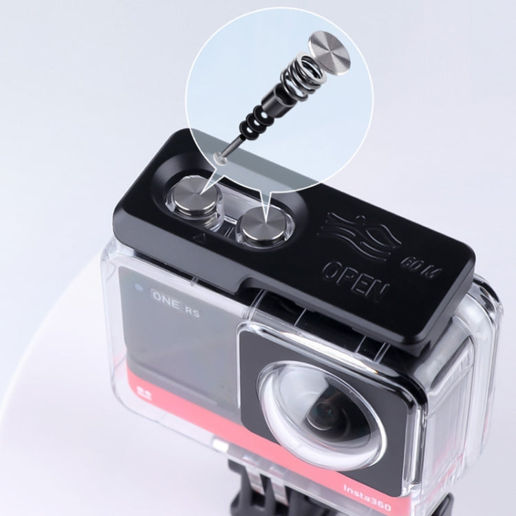 حافظة غوص مقاومة للماء لكاميرا Insta360 One RS إصدار 360، عمق 60 مترًا تحت الماء، لكاميرا Insta360 One RS