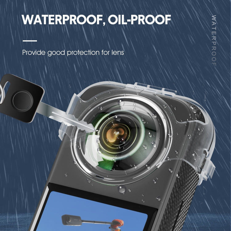 غطاء حماية شفاف للعدسات من STARTRC بدون فك لكاميرا Insta360 X3، لكاميرا Insta360 X3
