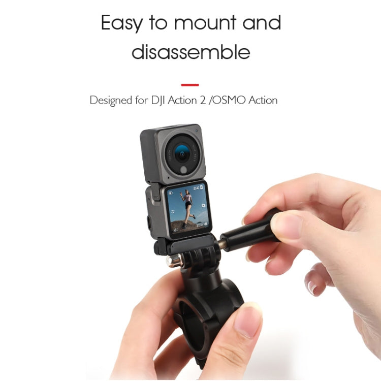 STARTRC Upgrade Bike Handlebar Fixed Mount Holder For DJI OSMO 360 / Action 3 / Action 2 / OSMO Action, Upgrade Bike Handlebar Holder