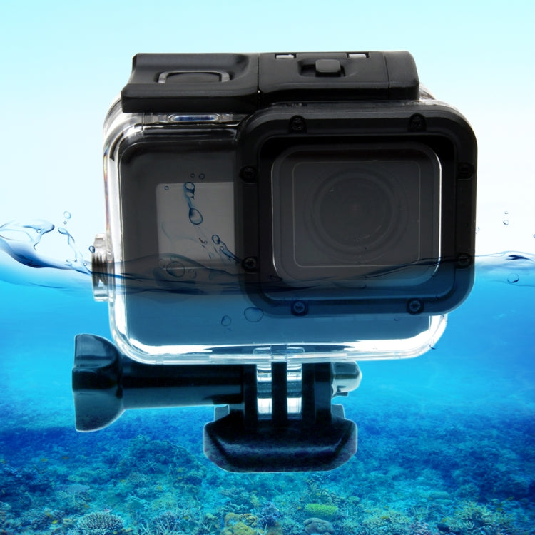 For GoPro HERO6 /5 30m Waterproof Housing Protective Case + Hollow Back Cover with Buckle Basic Mount & Screw, No Need to Disassemble Lens(GP413), Housing Case+ Back cover