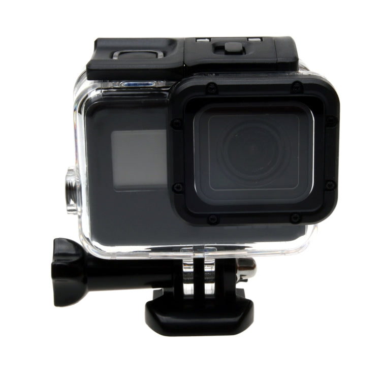 For GoPro HERO6 /5 30m Waterproof Housing Protective Case + Hollow Back Cover with Buckle Basic Mount & Screw, No Need to Disassemble Lens(GP413), Housing Case+ Back cover
