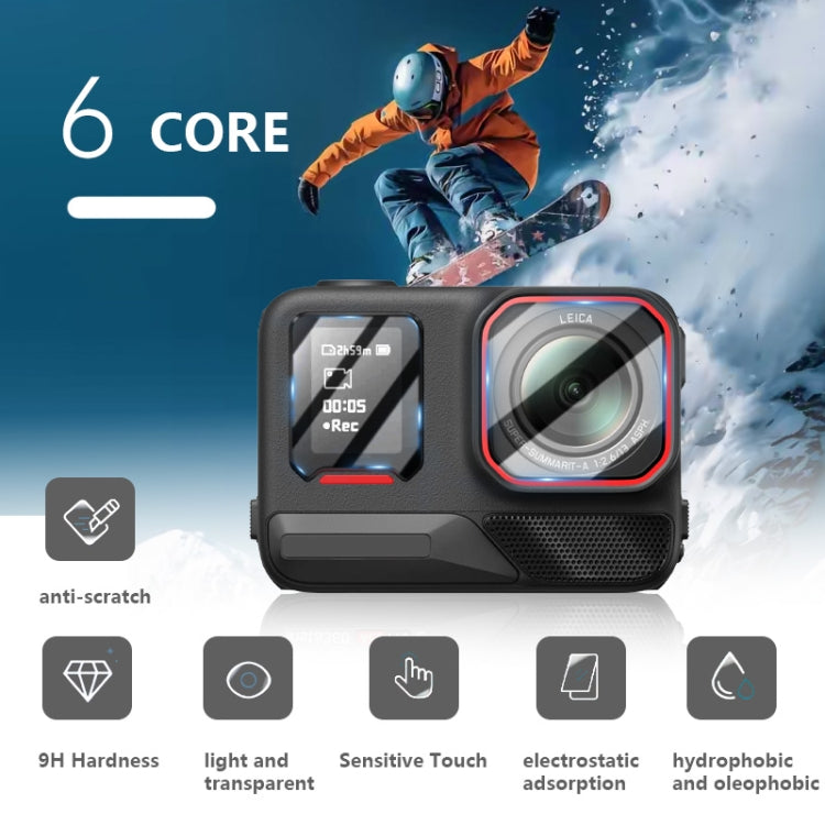 For Insta360 Ace Pro 2 STARTRC 2 Sets 3 in 1 Rear & Front Screen + Lens Tempered Glass Film, For Insta360 Ace Pro 2