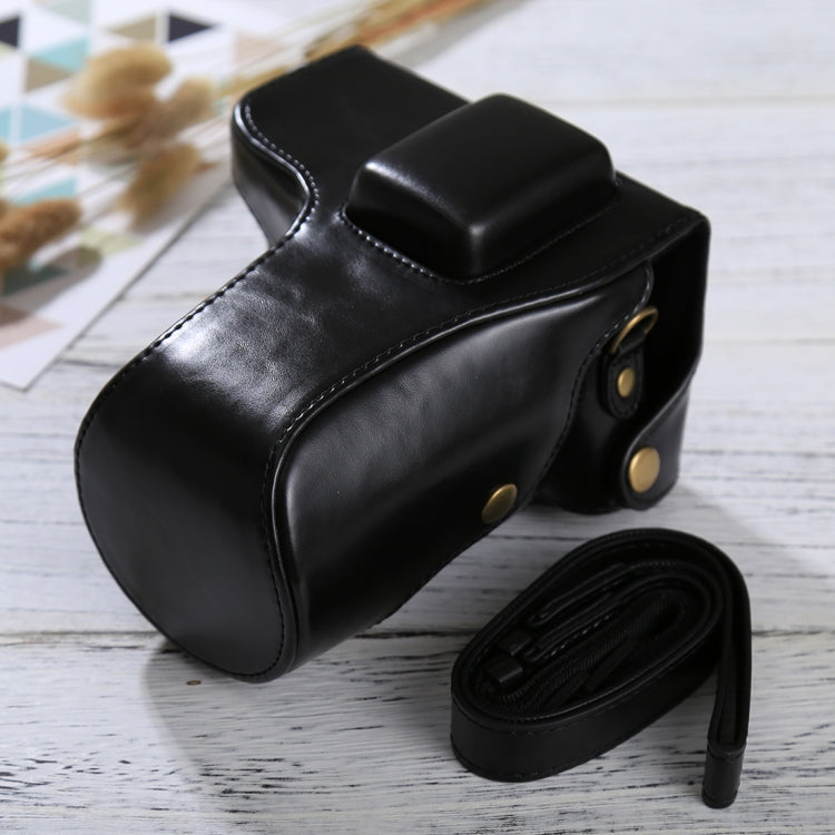 حقيبة كاميرا كاملة الجسم من جلد البولي يوريثان مع حزام لهاتف Samsung NX300، لهاتف Samsung NX300