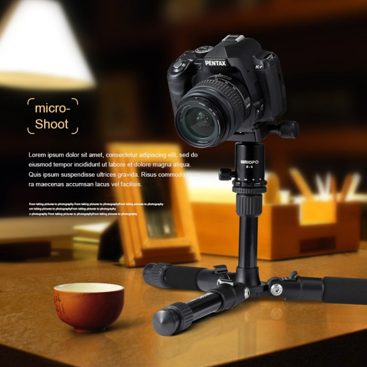 TRIOPO T226 Adjustable Portable Aluminum Alloy Tripod with D-0 Ball Head for SLR Camera