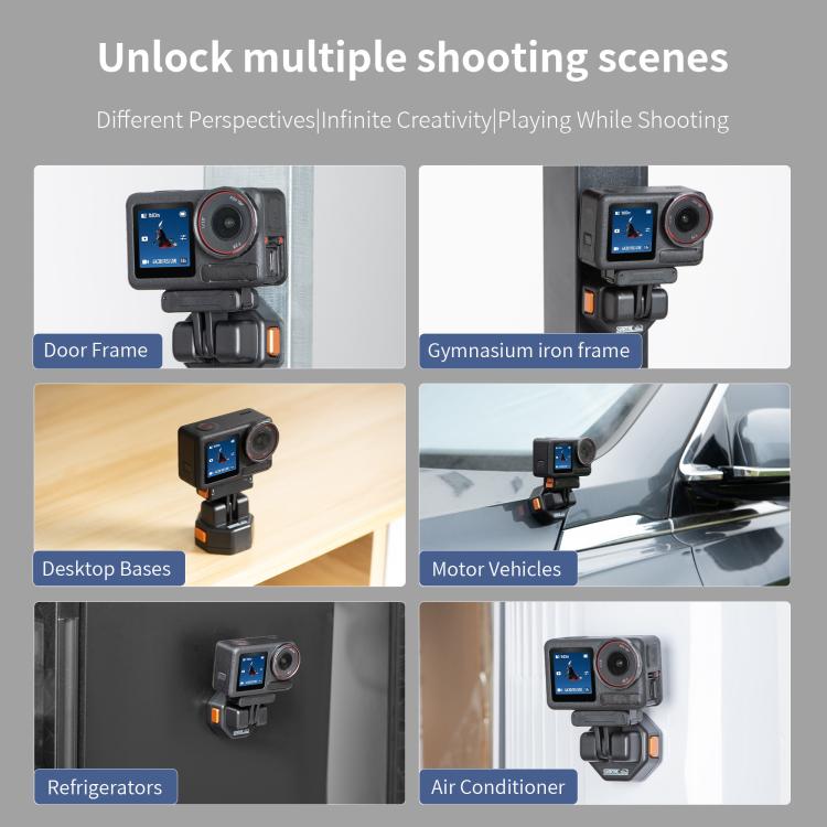 محول تثبيت سريع الفتح لقاعدة كاميرا VCR من STARTRC Snap-Mag لكاميرا GoPro، قاعدة سريعة الفتح