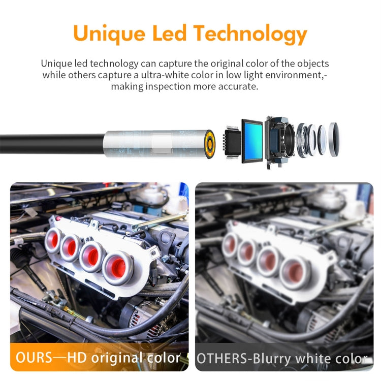 inskam107 3.9mm 3 In 1 HD Waterproof Industry Digital Endoscope Inspection Camera, Length: 3.5m Flexible Cable, 3.5m Flexible Cable