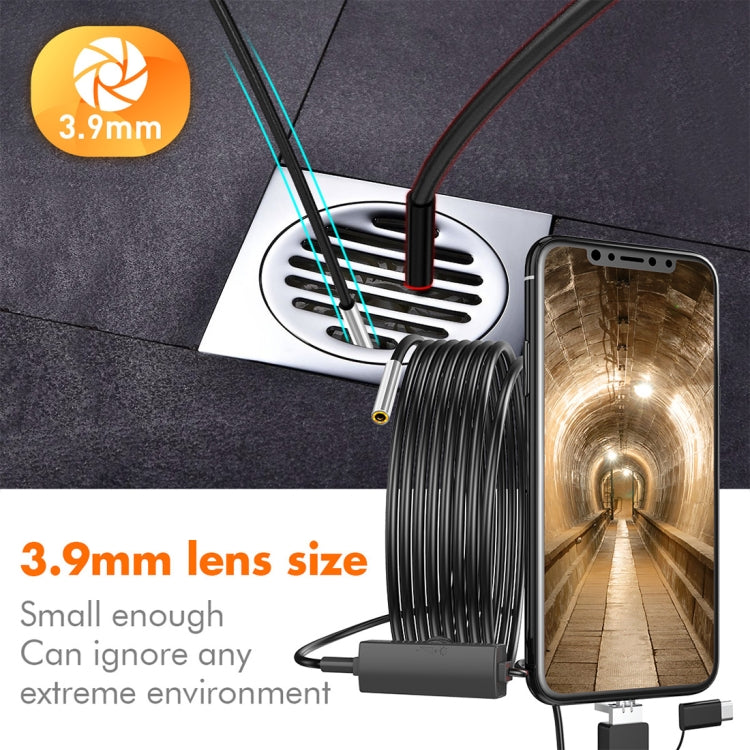 inskam107 3.9mm 3 In 1 HD Waterproof Industry Digital Endoscope Inspection Camera, Length: 3.5m Flexible Cable, 3.5m Flexible Cable