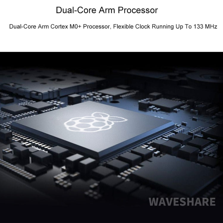 لوحة Waveshare RP2040-LCD-0.96 MCU شبيهة بـ Pico، مبنية على Raspberry Pi MCU RP2040، مع رأس دبوس، RP2040-LCD-0.96