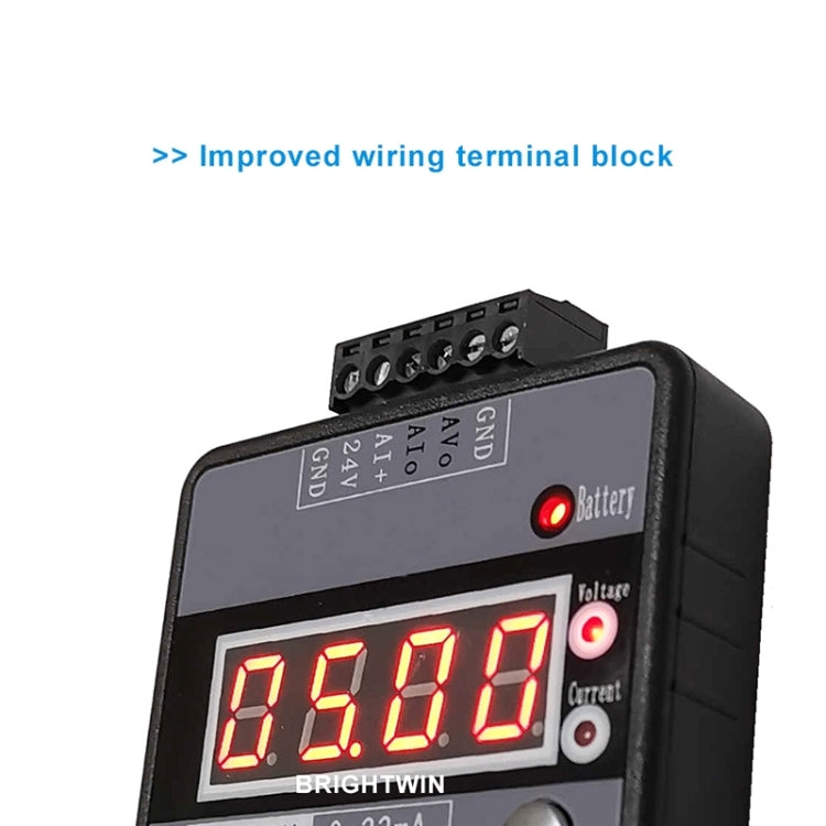 4-20mA 0-10V Signal Generator Adjustable Voltage Current Simulator, Built-in Battery