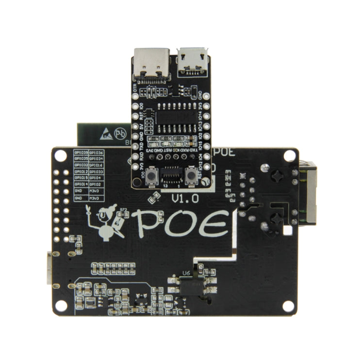 لوحة تمديد تنزيل وحدة TTGO T-Internet-POE ESP3، لوحة التنزيل