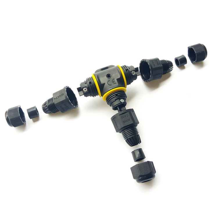 XYT21 IP68 Waterproof 3 Pin T-type Cable Connector, XYT21