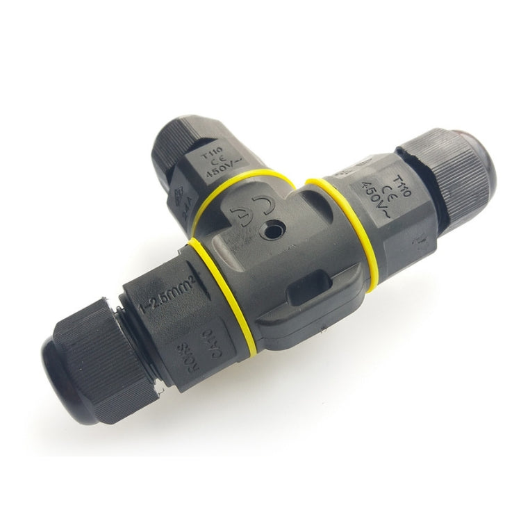 XYT21 IP68 Waterproof 3 Pin T-type Cable Connector, XYT21