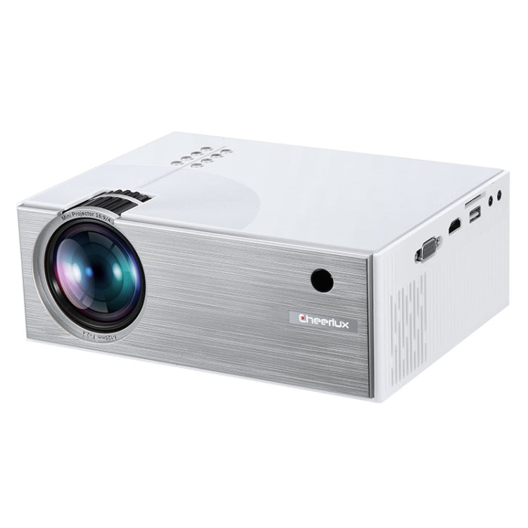 جهاز عرض ذكي Cheerlux C7، 1800 لومن، 800 × 480، 720 بكسل، 1080 بكسل، عالي الدقة، يدعم HDMI / USB / VGA / AV / SD، C7