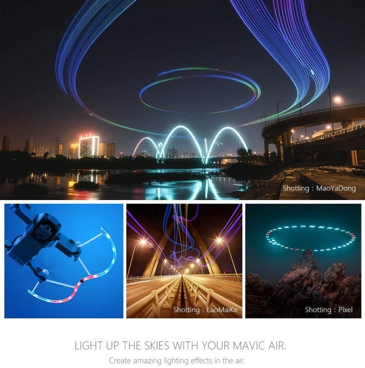 واقي مروحة PGYTECH P-UN-034 LED مطلي بالضوء لـ DJ Mavic Air، لـ DJI Mavic Air