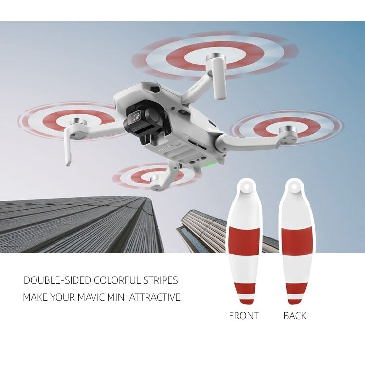 8 قطع/مجموعة مراوح Sunnylife 4726F منخفضة الضوضاء وسريعة الفك لطائرة DJI Mini 2، لطائرة DJI Mini 2 باللون الذهبي، لطائرة DJI Mini 2 باللون الفضي