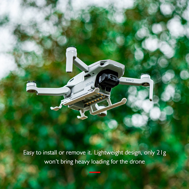 STARTRC 1109190 لـ DJI Mini 2 / Mavic Mini حامل تمديد ارتفاع معدات الهبوط سريع الفك ومضاد للتصادم مع مؤشر ضوء ليلي LED، لـ DJI Mini 2 مع مؤشر ضوء ليلي LED