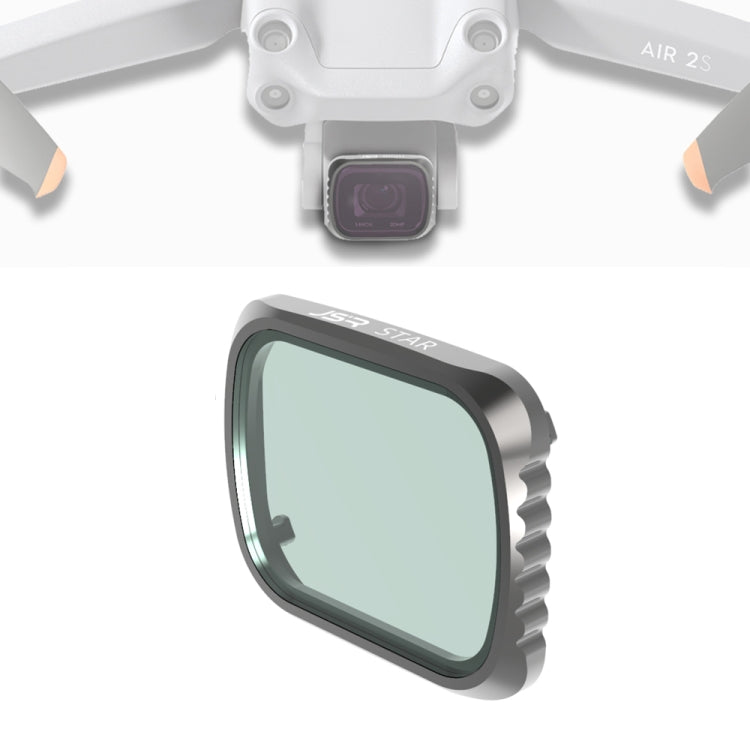 JSR KS STAR Effect Lens Filter for DJI Air 2S, Aluminum Frame, STAR