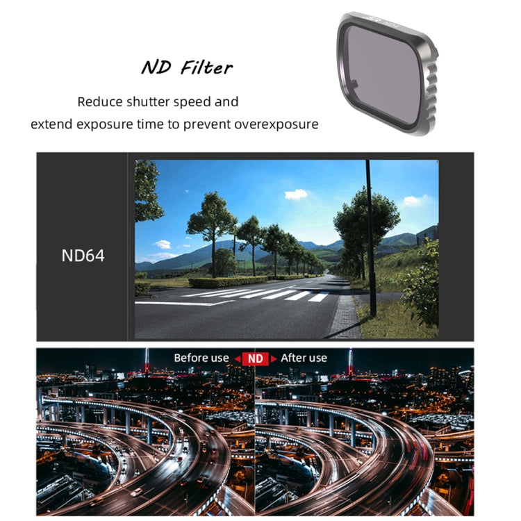 فلتر عدسة JSR KS 4 في 1 UV + CPL + ND16 + ND32 لـ DJI Air 2S، إطار من الألومنيوم، UV + CPL + ND16 + ND32