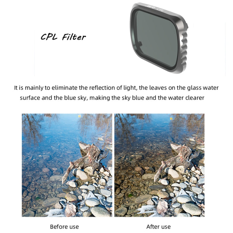 فلتر عدسة JSR KS 4 في 1 UV + CPL + ND16 + ND32 لـ DJI Air 2S، إطار من الألومنيوم، UV + CPL + ND16 + ND32