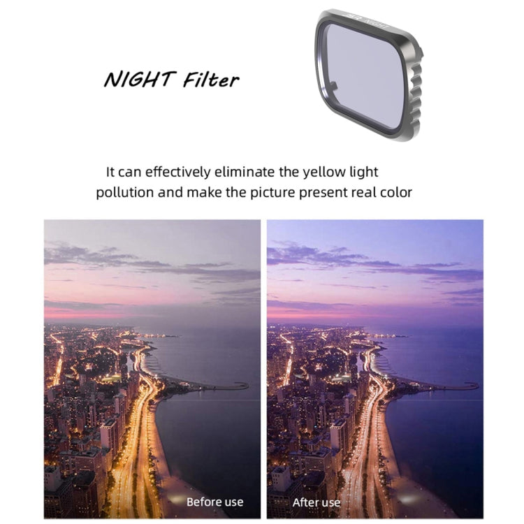 فلتر عدسة JSR KS 8 في 1 UV + CPL + ND8 + ND16 + ND32 + ND64 + STAR + NIGHT لـ DJI Air 2S، إطار من الألومنيوم، UV + CPL + ND8 + ND16 + ND32 + ND64 + STAR + NIGHT