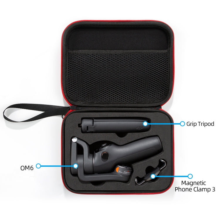 حقيبة حمل للسفر لـ DJI Osmo Mobile 6، المقاس: 21 × 16 × 6 سم، لـ DJI Osmo Mobile 6