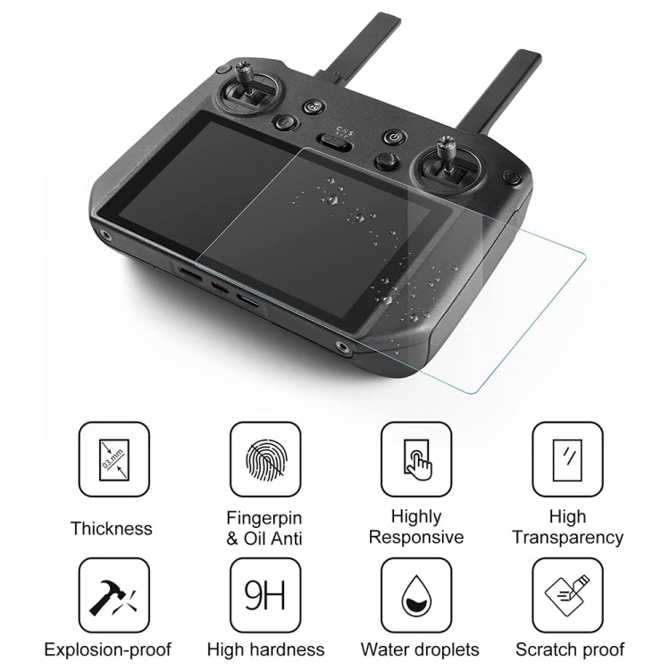 غشاء شاشة مقاوم للانفجار مصنوع من الزجاج المقوى لجهاز التحكم عن بعد DJI Mavic 3، لجهاز التحكم عن بعد DJI Mavic 3