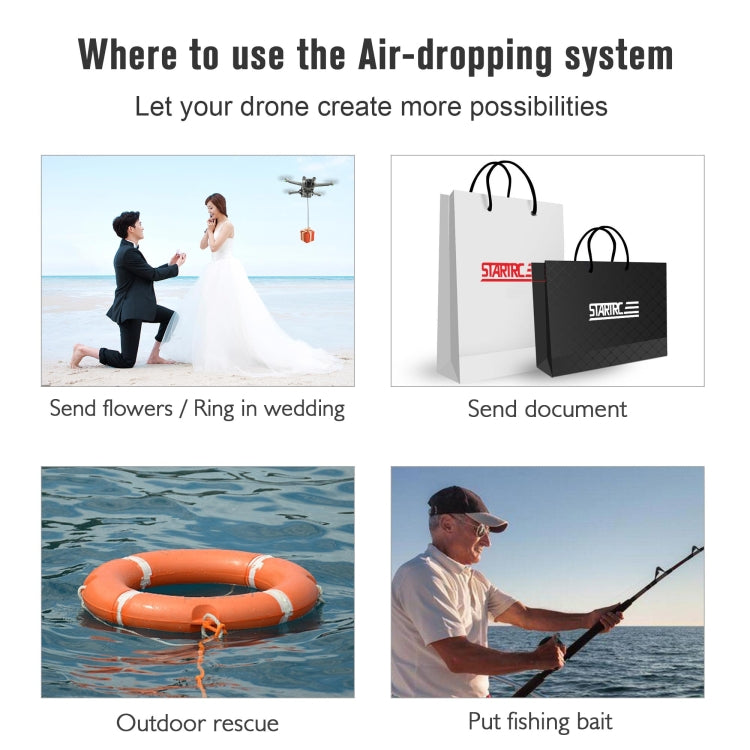 لـ DJI Mini 3 / Mini 3 Pro، نظام إسقاط جوي STARTRC، دعامة مكافئة، لـ DJI Mini 3 / Mini 3 Pro